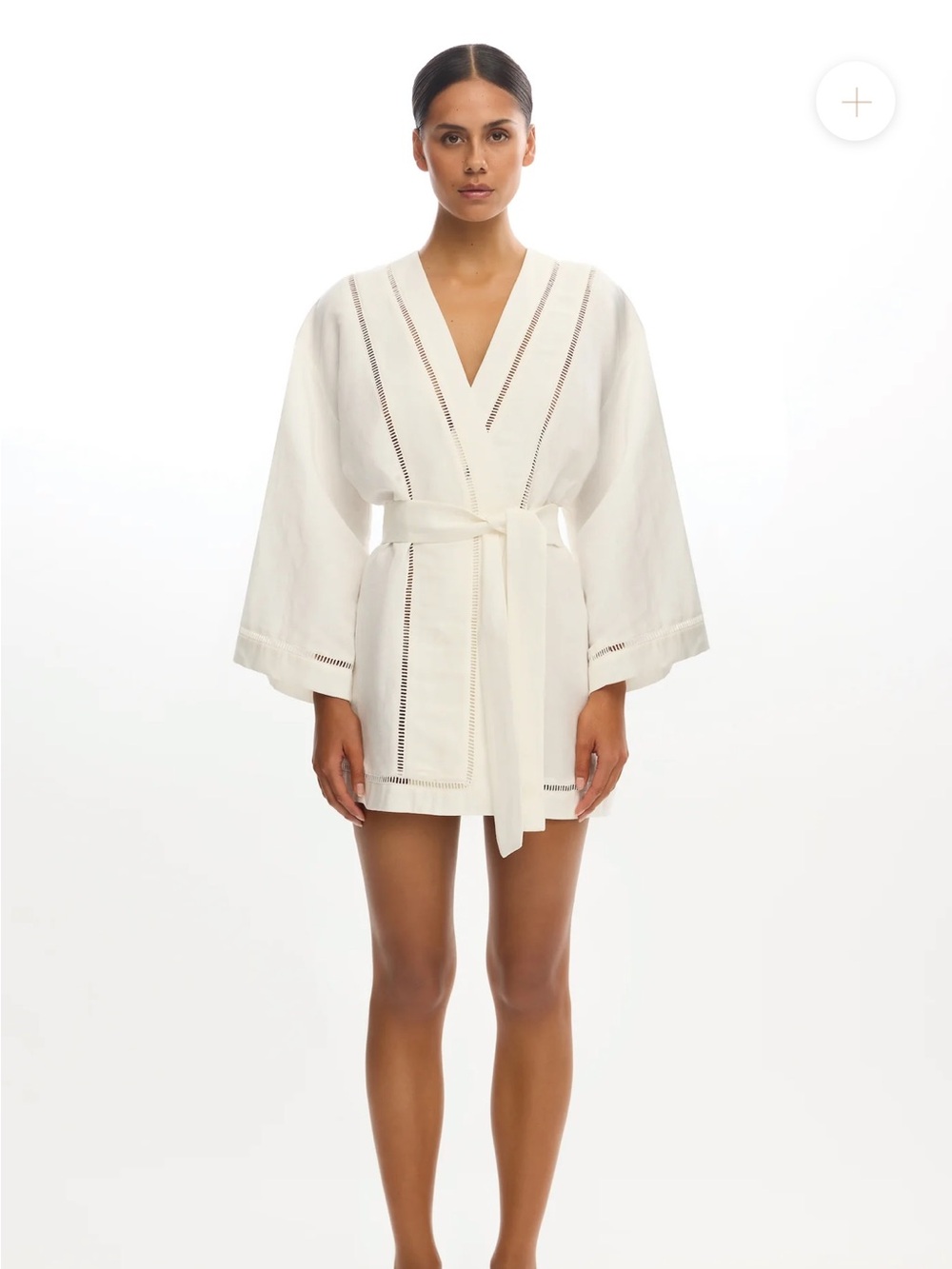 Significant Other Izzy long sleeve linen dress NWT